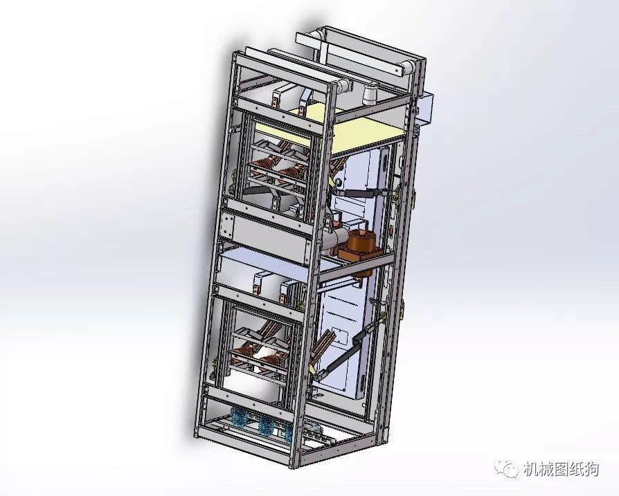 6-10KV電源開關柜三維模型圖Solidworks設計